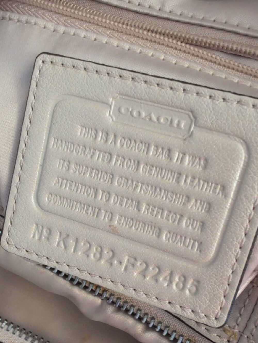 Coach Ashley Tossed Laser-Cut Leather Eyelet F22485 Shoulder Bag Handbag   M414 - Picture 12 of 12